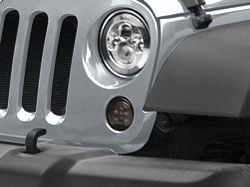 Raxiom Axial Series LED Amber Turn Signals; Smoked (07-18 Jeep Wrangler JK)