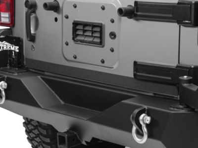 SEC10 Rear Door Edge Body Shield Decal; Gloss Black (07-18 Jeep Wrangler JK)
