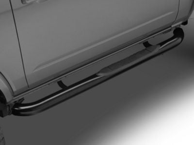 Barricade 3-Inch Side Step Bars; Black (21-24 Bronco 2-Door)