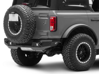 Barricade HD Rear Bumper with LED Fog Lights (21-24 Bronco, Excluding Raptor)