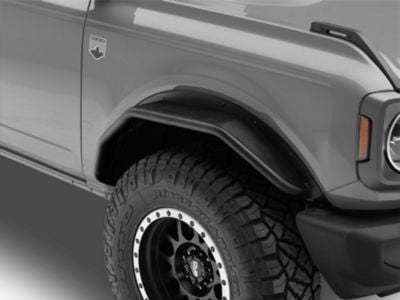 Barricade HD Tubular Fender Flares; Front (21-26 Bronco, Excluding Everglades, Heritage & Raptor)