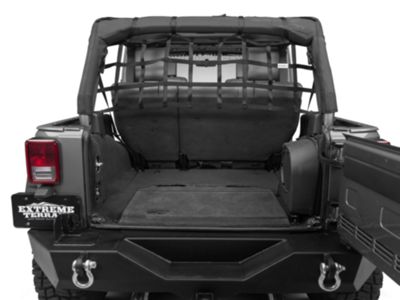 RedRock Jeep Wrangler Rear Pet Barrier Net Black J101198 07 18 Jeep Wrangler JK 4 Door Free Shipping