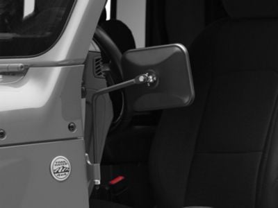 Barricade Rectangular Adventure Mirrors; Textured Black (20-24 Jeep Gladiator JT)