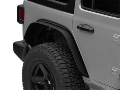 Barricade HD Flat Fender Flares; Rear (18-24 Jeep Wrangler JL)