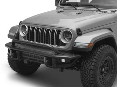 Barricade HD4 Tubular Style Front Bumper with LED Fog Lights (18-26 Jeep Wrangler JL)