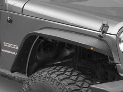 Barricade Slim Fender Flares; Rear (07-18 Jeep Wrangler JK)