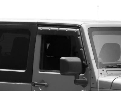 Barricade Tough Guard FormFit Window Visors (07-18 Jeep Wrangler JK 2-Door)