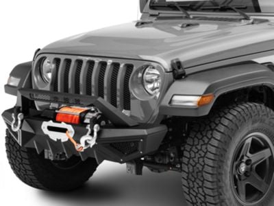 Barricade X-Series Front Bumper; Black Inserts (18-24 Jeep Wrangler JL)