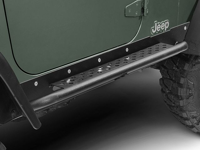 Barricade Jeep Wrangler Rocker Guards with Steps J100294 (97-06 Jeep ...