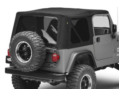 Bestop Supertop NX Soft Top with Tinted Windows; Matte Black Twill (97-06 Jeep Wrangler TJ, Excluding Unlimited)