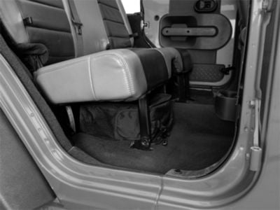 Bestop RoughRider Underseat Storage Organizer; Black Diamond (07-24 Jeep Wrangler JK & JL)