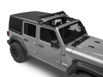 Bestop Jeep Wrangler Sunrider for Factory Hard Tops; Black