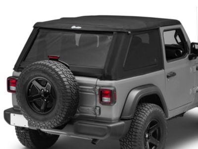 Bestop Trektop NX Soft Top; Black Twill (18-24 Jeep Wrangler JL 2-Door)