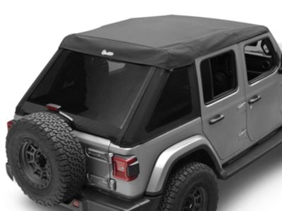 Bestop Jeep Wrangler Trektop Ultra Soft Top; Black Twill