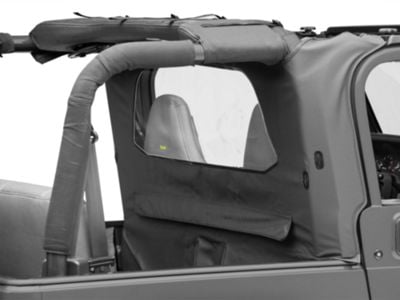 Bestop Wrap-Around Windjammer; Black Denim (97-02 Jeep Wrangler TJ)