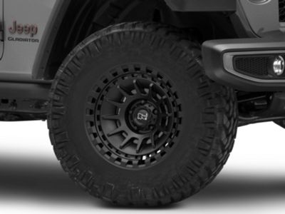 Black Rhino Jeep Gladiator Barrage Matte Black Wheel; 17x8.5