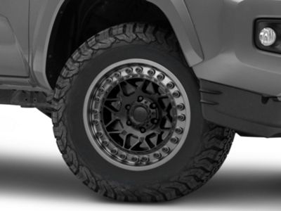 Black Rhino Tacoma Alpha Matte Black with Gunmetal Lip 6-Lug
