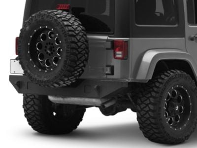 Body Armor 4x4 Full Width Rear Bumper with Tire Carrier Mount (07-18 Jeep Wrangler JK)