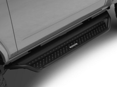 Dominator Xtreme D1 Side Step Bars; Textured Black (21-24 Bronco 2-Door)