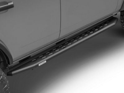 RB20 Slim Running Boards; Textured Black (21-24 Bronco 4-Door)
