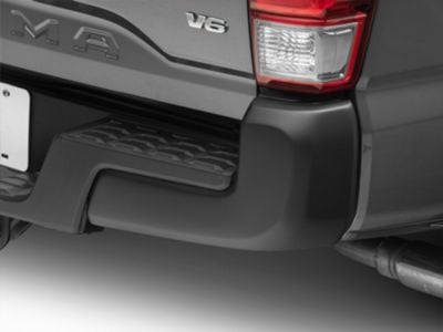 Rear Bumper Covers; Not Pre-Drilled for Backup Sensors; Matte Black (16-23 Tacoma)