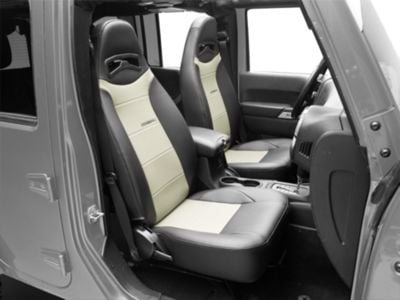 Corbeau Moab Reclining Seats; Black Vinyl/Grey Perforated Vinyl; Pair (Universal; Some Adaptation May Be Required)