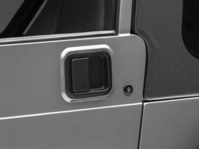 Paddle Door Handle; Driver and Passenger Side; Black (81-06 Jeep CJ5, CJ7, Wrangler YJ & TJ w/ Full Steel Doors)