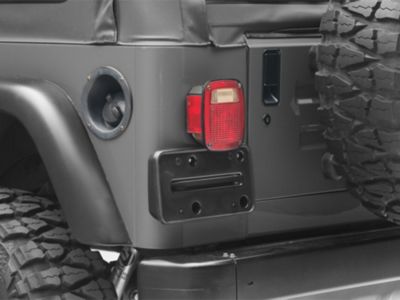 License Plate Bracket; Black (97-06 Jeep Wrangler TJ)