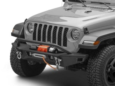Deegan 38 by Mammoth Front Bumper with KC HiLiTES LED Fog Lights (20-25 Jeep Gladiator JT)