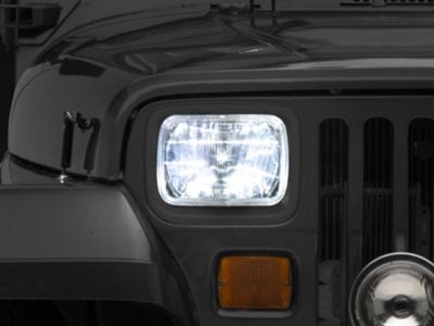 Klarglas-Einbauscheinwerfer H4 Jeep Wrangler JK, Mit E-Zulassung