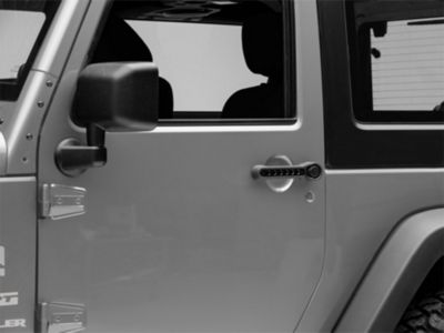 DV8 Offroad Jeep Wrangler Door Handle Inserts; Black D-JP-190015-BK-3