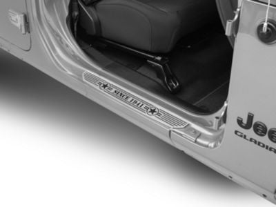 DV8 Offroad Door Sill Plates; Front (20-24 Jeep Gladiator JT)