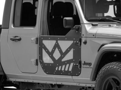 DV8 Offroad Jeep Gladiator Half Doors with Aluminum Mesh