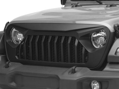 DV8 Offroad Replacement Grille; Black (18-24 Jeep Wrangler JL)