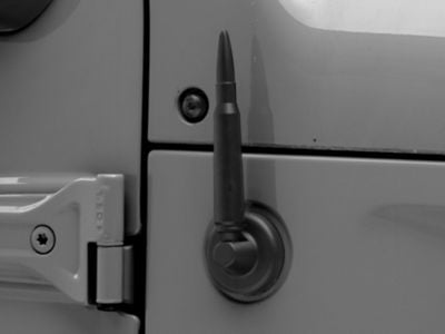 ECOAuto Bullet Antenna; Matte Black (07-23 Jeep Wrangler JK & JL)