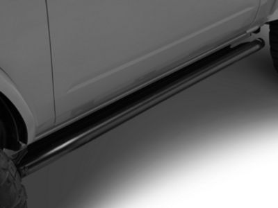 Fab Fours Tube Rock Sliders; Matte Black (21-24 Bronco 2-Door)