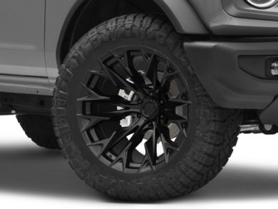 Fuel Wheels Flame Blackout 6-Lug Wheel; 20x10; -18mm Offset (21-24 Bronco, Excluding Raptor)