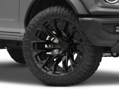 Fuel Wheels Bronco Flame Blackout 6-Lug Wheel; 22x10; -18mm