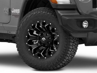Fuel Wheels Assault Satin Black Machined Wheel; 18x9 (18-24 Jeep Wrangler JL)