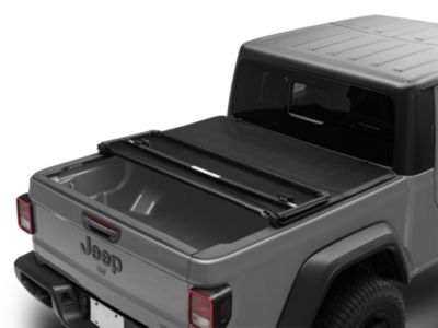 thumbnail image 2 of Autostarforus Soft Tri-Fold Tonneau Cover For 2020 Jeep Gladiator JT – 5ft Bed, Black Vinyl, Locking 2 of 6