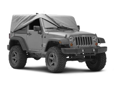 4-Layer Breathable Cab Cover; Gray (07-18 Jeep Wrangler JK 2-Door)