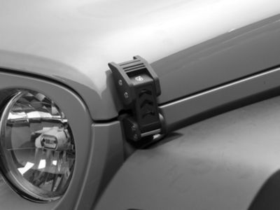 Aluminum Hood Latch Kit; Black (07-24 Jeep Wrangler JK & JL)