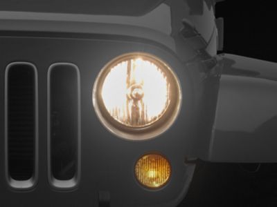 CAPA Replacement Halogen Headlight; Driver Side (07-18 Jeep Wrangler JK)