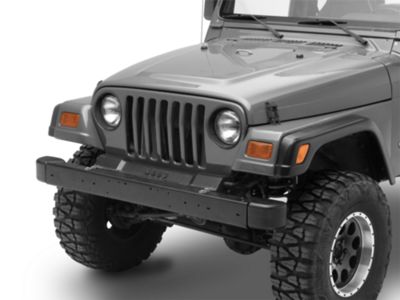 Front Bumper Kit; Black (97-06 Jeep Wrangler TJ)