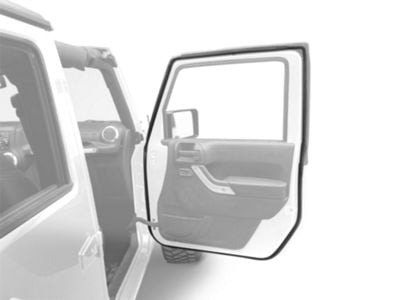 Front Door Seal; Driver and Passenger Side (07-18 Jeep Wrangler JK)