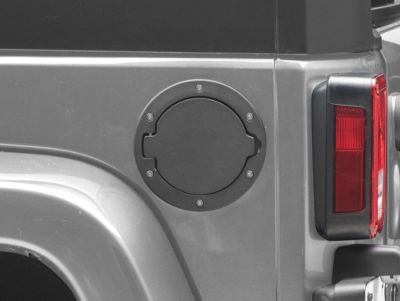 Jeep Wrangler Non-Locking Fuel Door; Black (07-18 Jeep Wrangler JK)