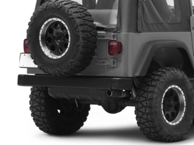 Rear Bumper Kit; Black (97-06 Jeep Wrangler TJ)