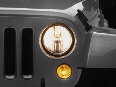 Replacement Halogen Headlight; Driver Side (07-18 Jeep Wrangler JK)