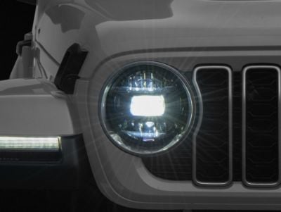 Jeep Wrangler Replacement LED Headlight; Passenger Side (18-26 Jeep