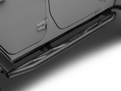 Jeep Licensed by RedRock Rock Sliders with Jeep Logo (07-18 Jeep Wrangler JK 4-Door)